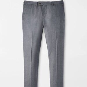 NWT!! Peter Millar Crown Crafted Wool Tailored Fit Crosby Pants Iron - 34